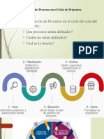 Mapeo de procesos en el ciclo de proyectos y CEA