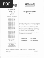 Download Kenmore Bottom Freezer Refrigerator Stainless Steel 59671813100 Parts Manual by elvisandmick SN6089793 doc pdf
