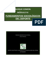 Contenidos Fundamentos Sociológicos Del Deporte