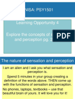 Sensation and Perception