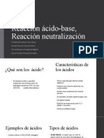 Reacción Ácido-Base