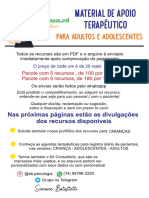 Material de Apoio Terapeutico Adultos e Adolescentes