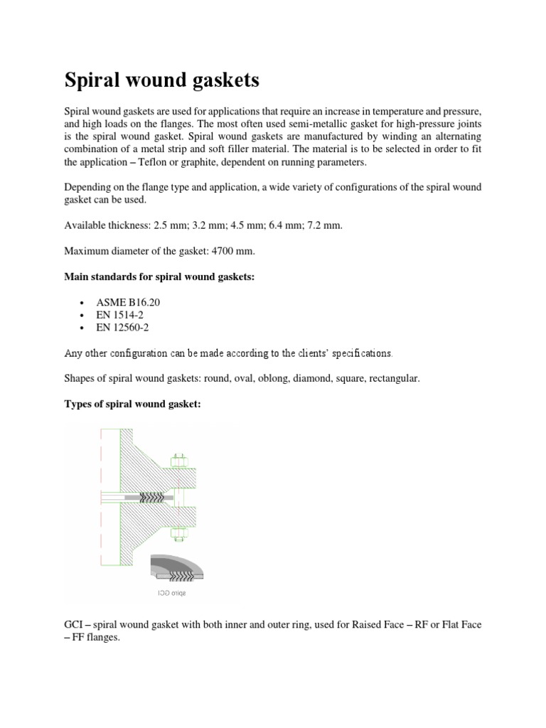 Spiral Wound Gaskets PDF