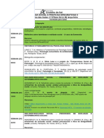 Cronograma Psicologia Social II 2022.1 Terça Feira