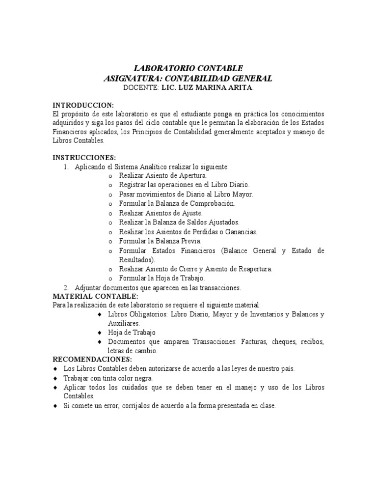 Ejercicio De Clase Resuelto De Contabilidad Pdf Contabilidad Dinero