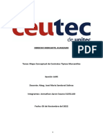 Mapa Conceptual de Los Contratos Tipicos Mercantiles