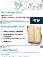 Pertemuan 15 - Strategi Algoritma Dynamic Programming