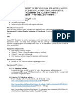 SWINBURNE UNIVERSITY CNC LAB REPORT GUIDELINES