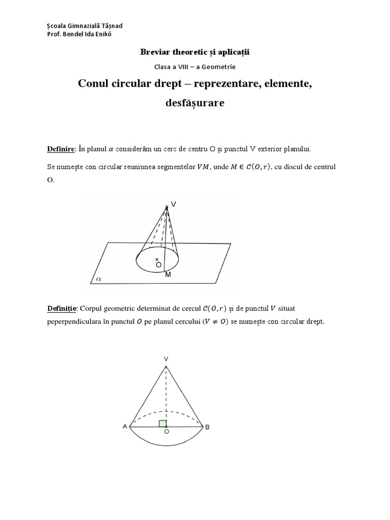 Conul Circular Drept | PDF