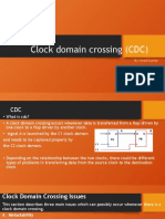 Clock domain crossing (CDC)