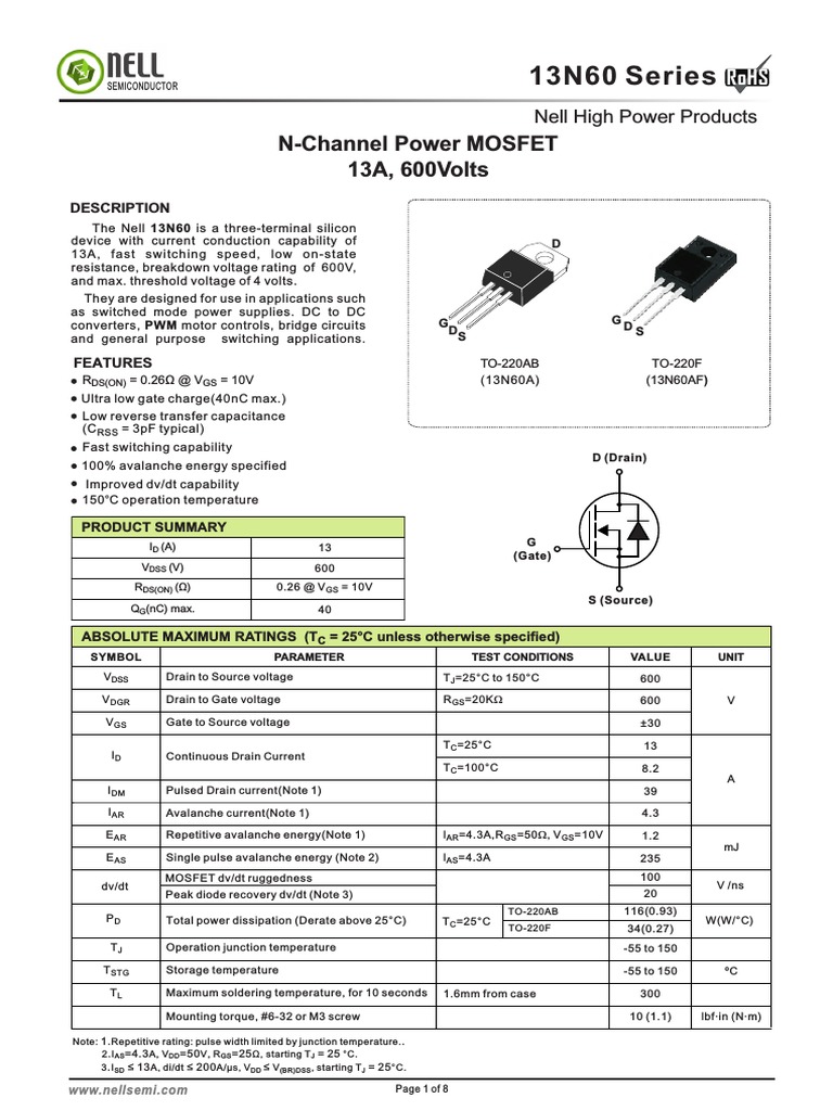 5pcs FQPF13N60C 13NM60N 13N60 K13A60D 13A 600V TO-220F