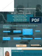 Estructura y Funcionamiento Del Área de Recursos Humanos