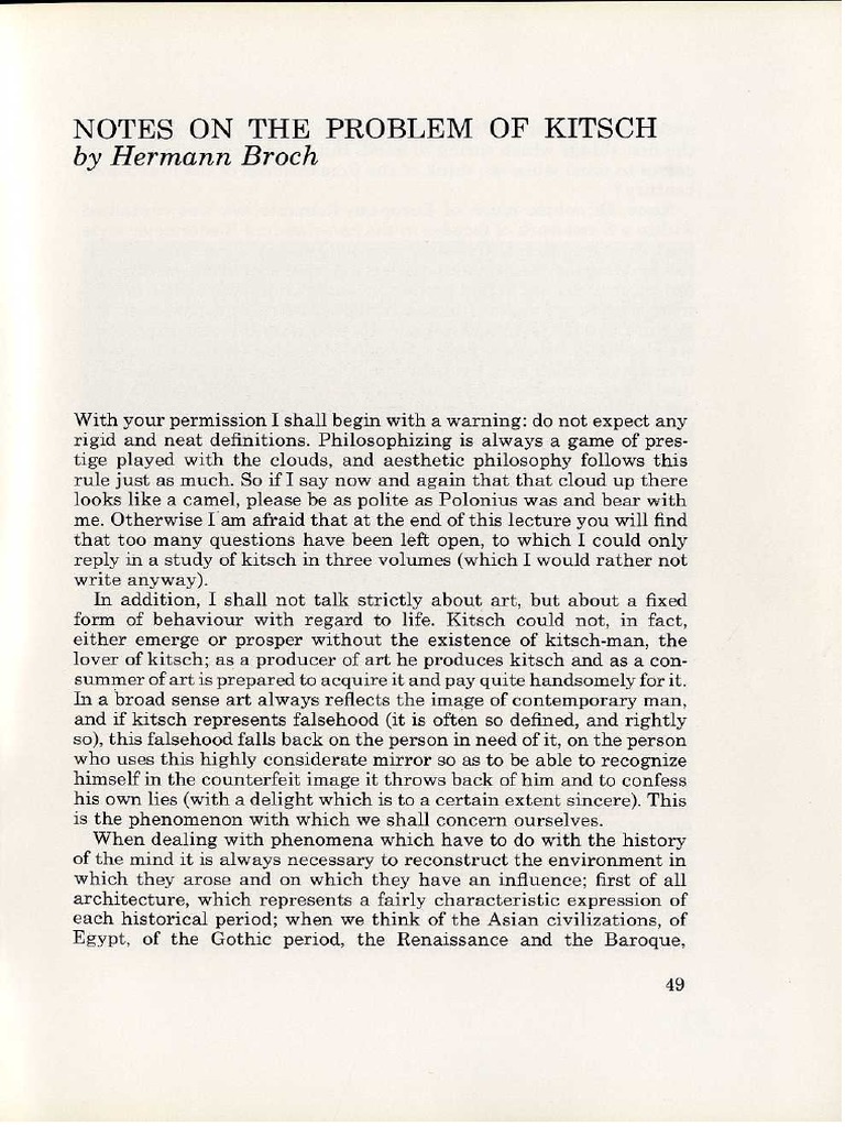 08b Kitsch Theory. Broch 19511933.eng PDF