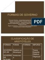 Os principais tipos e características de formas de governo