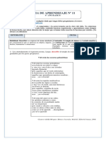 Guía N°11 Taller Comprensión Lectora 8° Básicos AyB