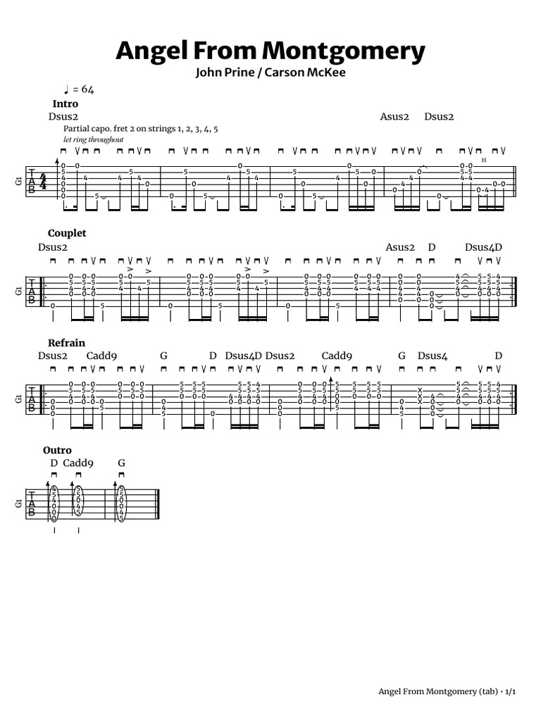 Angel From Montgomery Tab G1 PDF