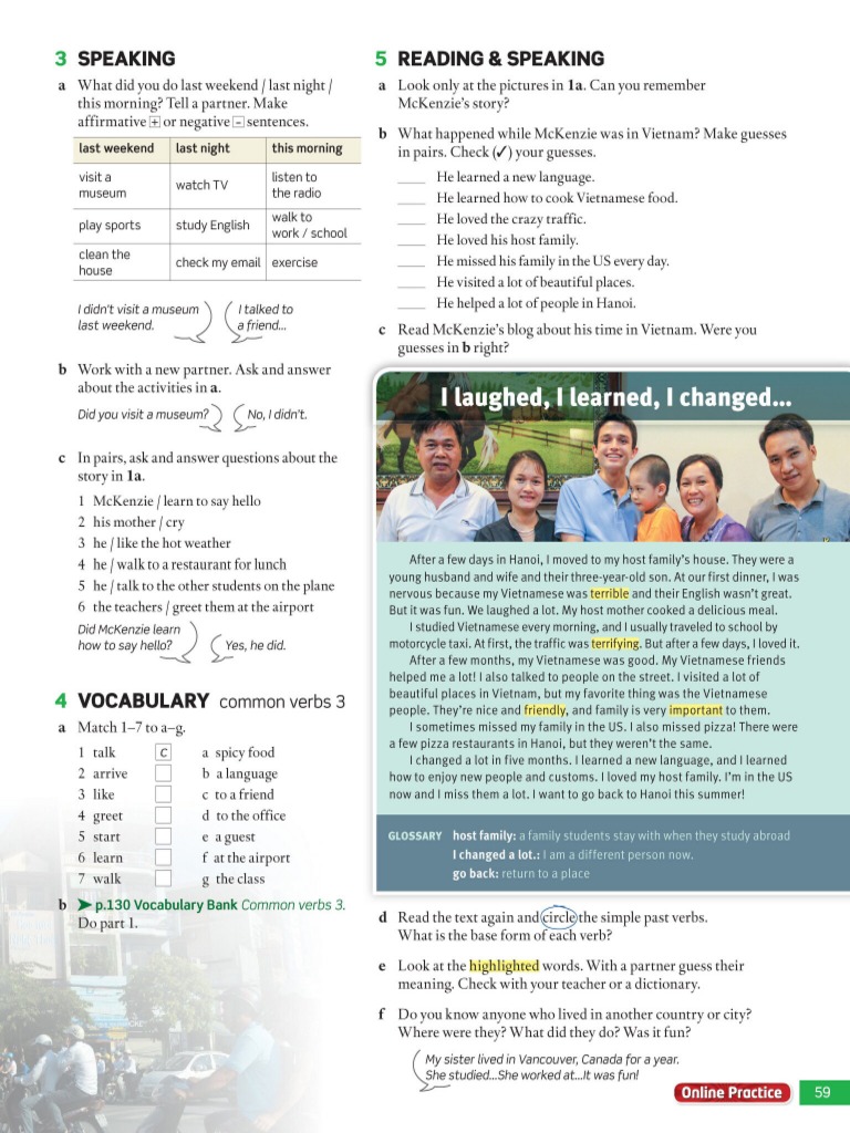 American English File 0 Student Book Print 62-137 | PDF