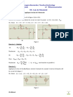 TD 1 Lois Electricite - Solution