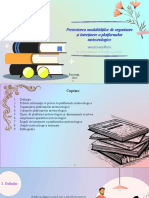 Prezentarea Modalitatilor de Organizare Si Intretinere A Platformelor Meteorologice