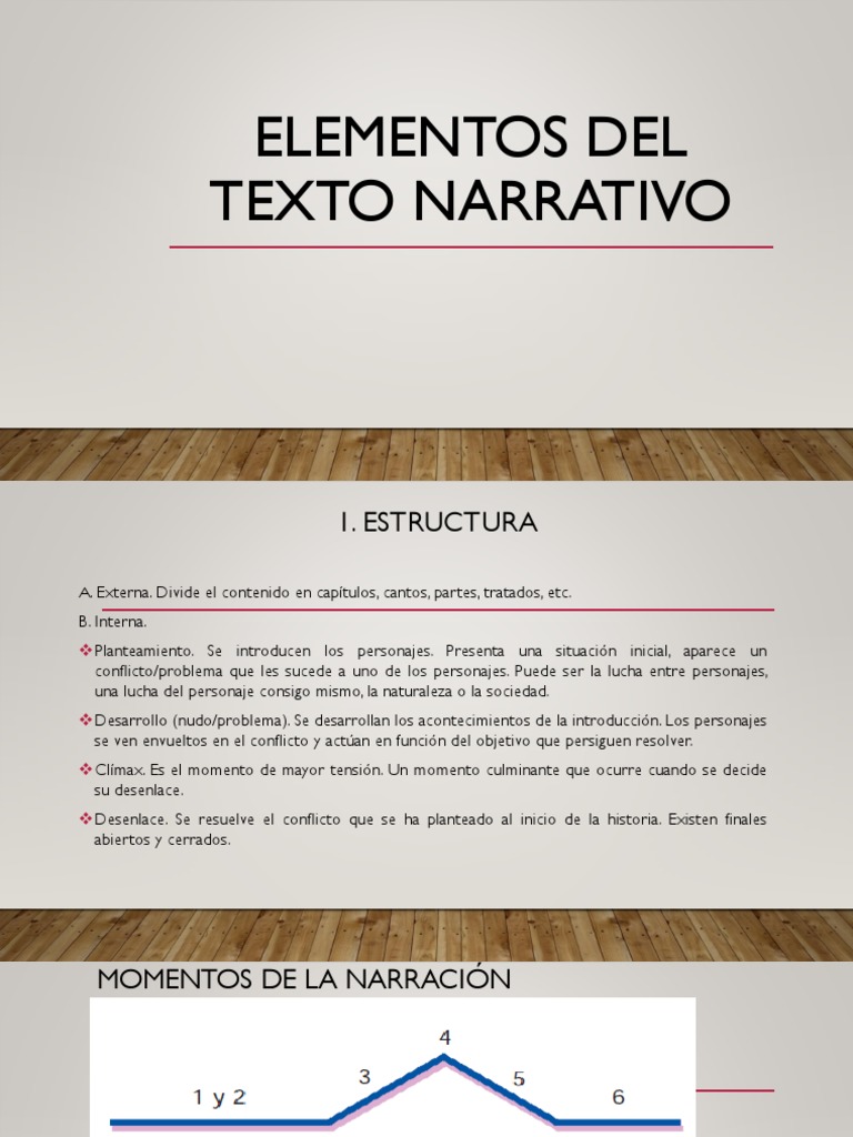 Elementos Del Texto Narrativo - Estructura y Tiempo | PDF | Narración