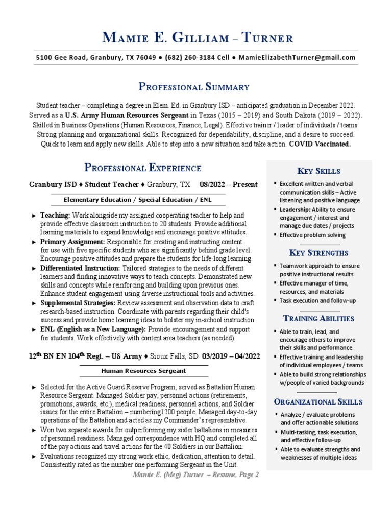 Mamie Turner Education PDF Teachers Differentiated Instruction