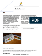 Science With Rainbows Spectrophotometry