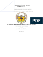 El Sindrome de Alineación Parental Un Factor para La Variacion de La Tenecia - Realidad Problematica