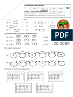 Evaluación de Matemática 2do Grado de Primaria