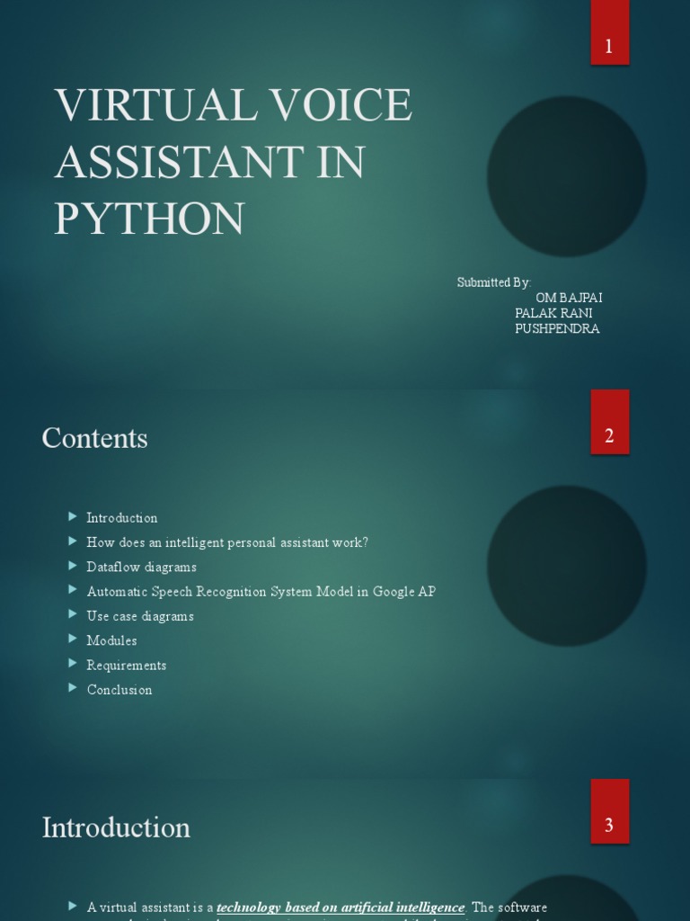 Assistant in Python | PDF | Speech Recognition | Software