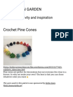 Crochet Pine Cones