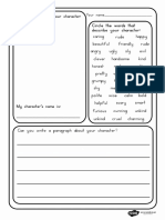 Design A Character Writing Frame