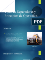 Tipos de Separadores y Principios de Operacion