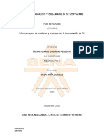 Informe Mejora de Productos y Procesos Con La Incorporacion de Tic