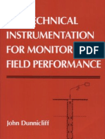 Geotechnical Instrumentation For Monitoring Field Performance