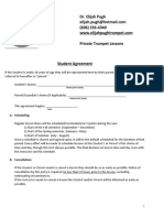 Private Lessons Agreement