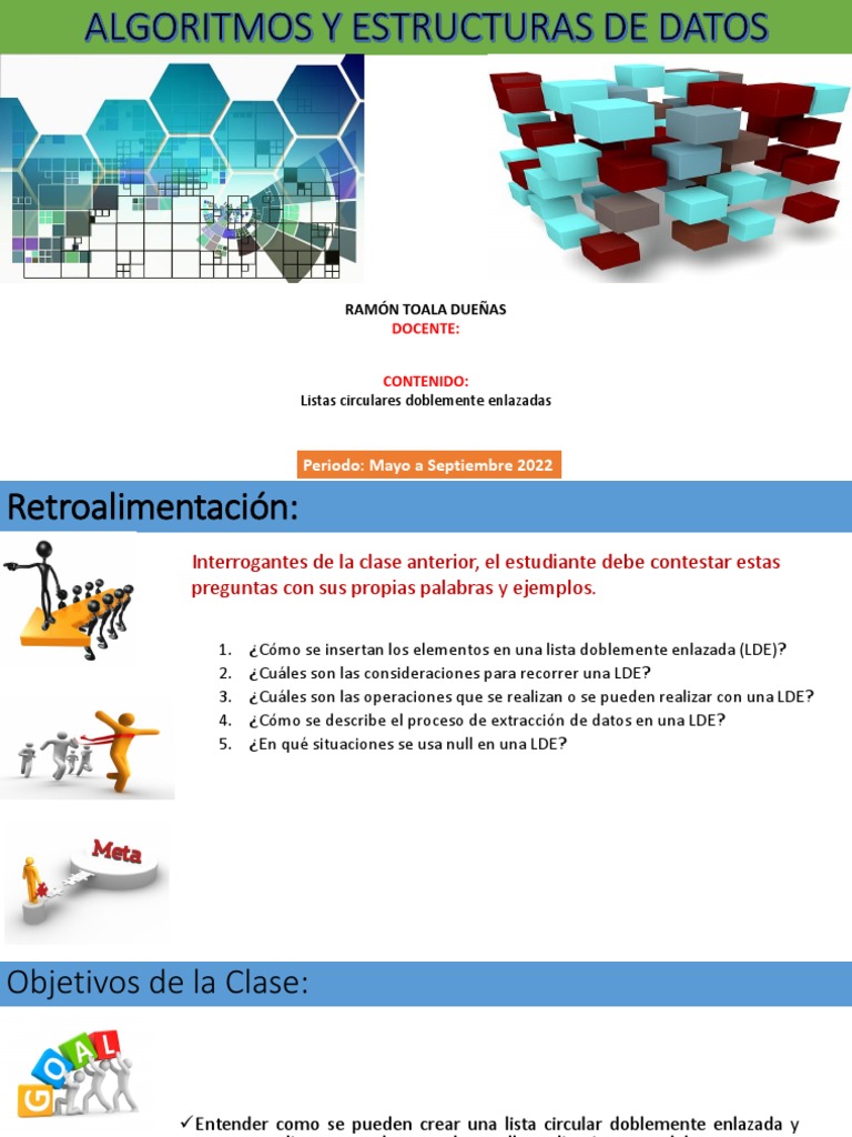 Clase 12 Listas Circulares Doblemente Enlazada | PDF | Datos | Gestión ...