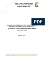 Directrices BP Del Ejercicio Profesional QF en Lab Farmacéutico 20.10.2022 Aprobadas JVPQF