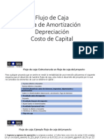 Clases Flujo de Caja - Tabla de Amortización - Costo de Capital