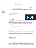 ESTRUCTURAS ALGEBRAICAS BÁSICAS.