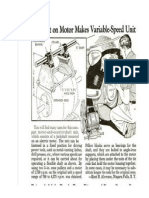 Jackshaft on Motor Makes Variable Speed Unit