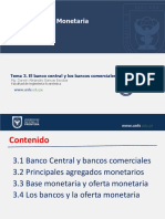 El Banco Central y Los Bancos Comerciales - Tema 3