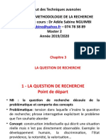 Chapitre 3 La Question de Recherche