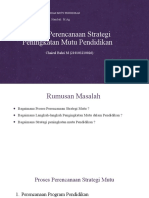 Materi: Perencanaan Strategi Peningkatan Mutu Pendidikan: Dosen Pembimbing: Dr. Muh. Hambali. M.Ag