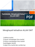 Menghayati Kehadiran Allah