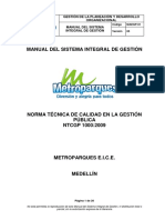 MAEGP-01 Manual Sistema Integral Gestión