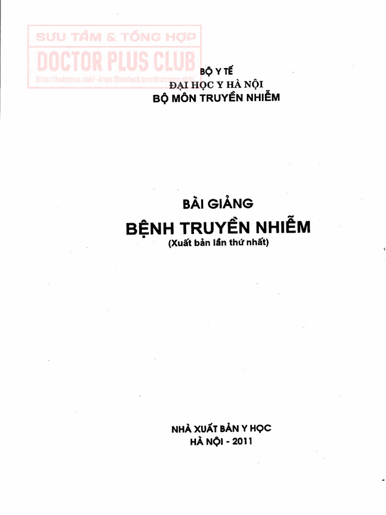 Bai giang benh truyen nhiem dh y ha noi pdf