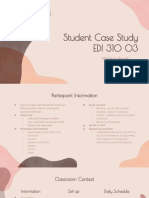 Edi 310 Student Case Study
