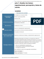 Examen - (AAB01) Cuestionario 1 - Analice Los Temas - Comportamiento Organizacional, Percepción y Toma de Decisiones y Motivación - 2