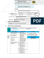 Sesión de Aprendizaje - 1