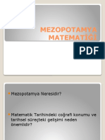 Mezopotamyada Matemati̇k